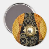 Geweldige steampunk ontwerp magneet (Voorkant / Achterkant)
