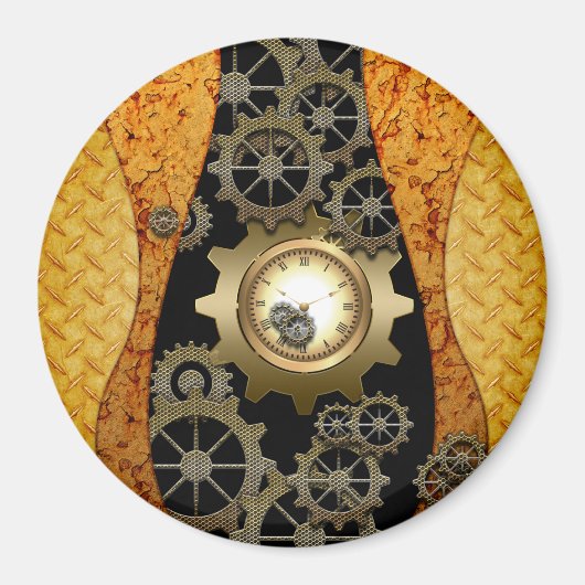 Geweldige steampunk ontwerp magneet (Voorkant)