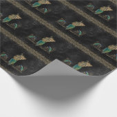 Geweldige steampunk pauw cadeaupapier (Hoek)