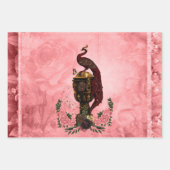 Geweldige steampunk-pauw inpakpapier vel (Voorkant 3)