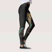 Geweldige steampunk pauw leggings (Rechts)