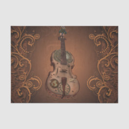 Geweldige steampunk violine tissuepapier