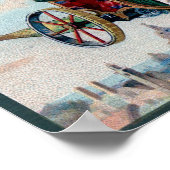 Geweldige steampunk-vliegauto poster (Hoek)