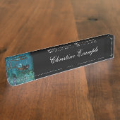 Geweldige steampunkhaai naambordje (Zijkant)