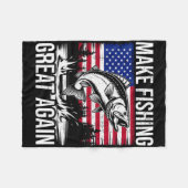 Geweldige Stem Republikeinse Kleding Grappige Viss Fleece Deken (Voorkant (Horizontaal))