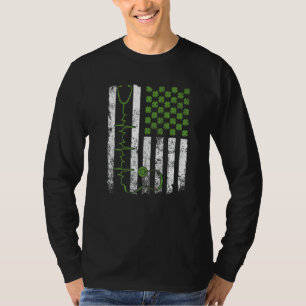 Geweldige stethoscoop Amerikaanse vlag verpleegkun T-shirt