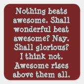 Geweldige Sticker (Voorkant)