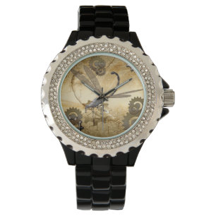 Geweldige stoomlibellen horloge