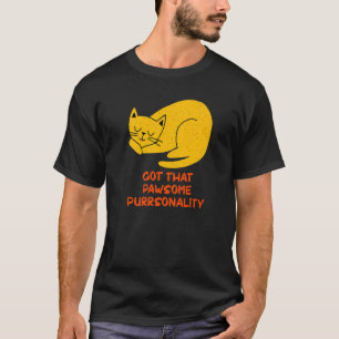 Geweldige storing Kat Motivatie citaat Keut T-shirt
