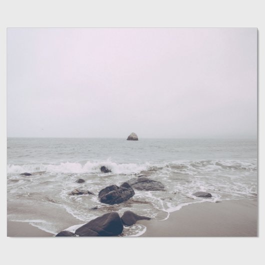 Geweldige strand Uitzicht Cadeaupapier (Vlak)