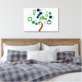 Geweldige structuur canvas afdruk (Insitu (Slaapkamer))
