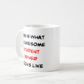 geweldige studentenchauffeur koffiemok (Voorkant links)