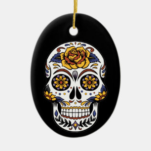 Geweldige suikerschedel keramisch ornament