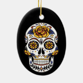 Geweldige suikerschedel keramisch ornament (Achterkant)