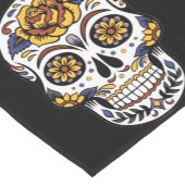 Geweldige suikerschedel korte tafelloper (Hoek)