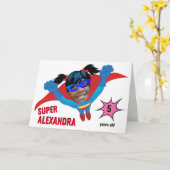 Geweldige superheld Colour Page Birthday Gift Kaart (Gele Bloem)