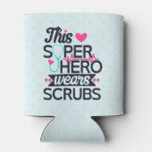 Geweldige superheld Gezegde Typografie Blikjeskoeler (Achterkant)