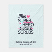 Geweldige superheld Gezegde Typografie Fleece Deken (Voorkant)