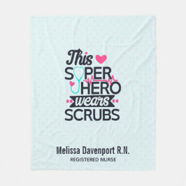 Geweldige superheld Gezegde Typografie Fleece Deken