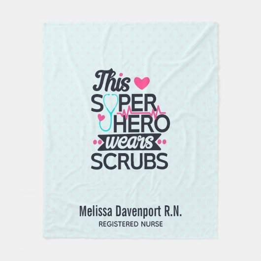 Geweldige superheld Gezegde Typografie Fleece Deken (Voorkant)