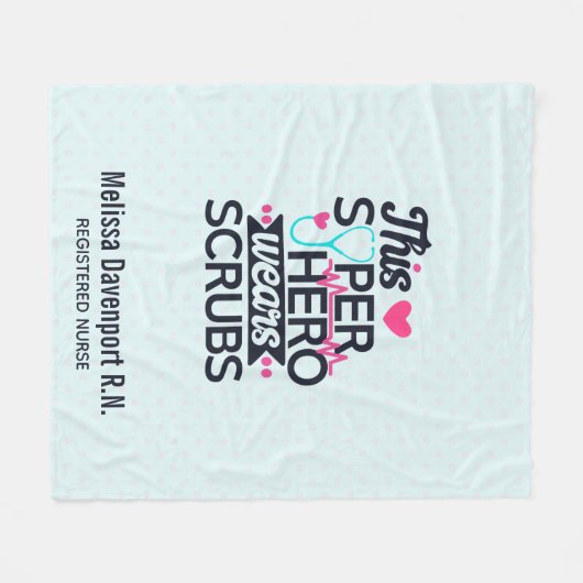 Geweldige superheld Gezegde Typografie Fleece Deken (Voorkant (Horizontaal))