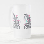 Geweldige superheld Gezegde Typografie Matglas Bierpul (Voorkant links)