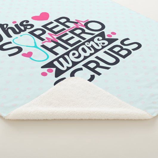 Geweldige superheld Gezegde Typografie Sherpa Deken (3/4)