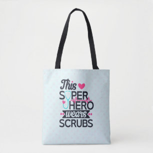 Geweldige superheld Gezegde Typografie Tote Bag