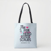 Geweldige superheld Gezegde Typografie Tote Bag (Voorkant)