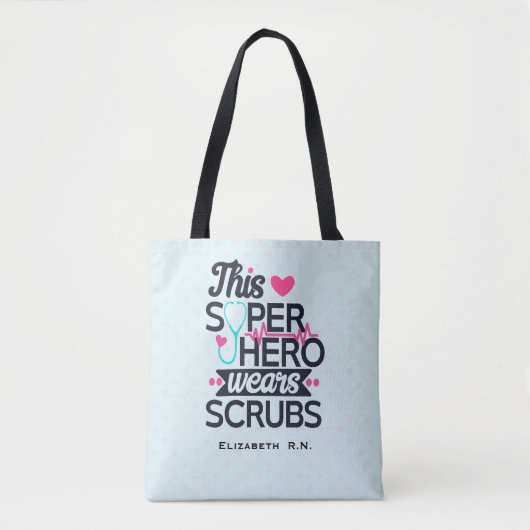 Geweldige superheld Gezegde Typografie Tote Bag (Voorkant)