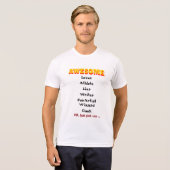 Geweldige T-shirt (Voorkant volledig)