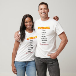 Geweldige T-shirt