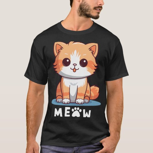 Geweldige T-shirt design cat (Voorkant)
