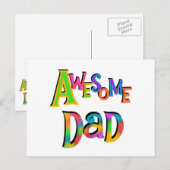 Geweldige T-shirts voor papa en cadeautjes Briefkaart (Voorkant / Achterkant)