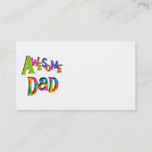 Geweldige T-shirts voor papa en cadeautjes Contactkaartje (Achterkant)