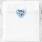 Geweldige T-shirts voor papa en cadeautjes Hart Sticker (Tas)