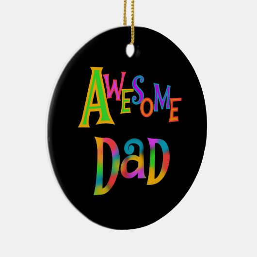 Geweldige T-shirts voor papa en cadeautjes Keramisch Ornament (Rechts)