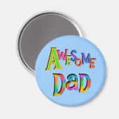 Geweldige T-shirts voor papa en cadeautjes Magneet (Voorkant / Achterkant)