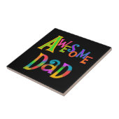 Geweldige T-shirts voor papa en cadeautjes Tegeltje (Zijkant)