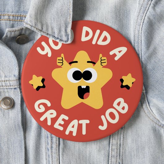 Geweldige taak - Hou hem omhoog Ronde Button 6,0 Cm (In situ)