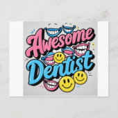 Geweldige tandarts bedankt, glimlach cadeau briefkaart (Voorkant)
