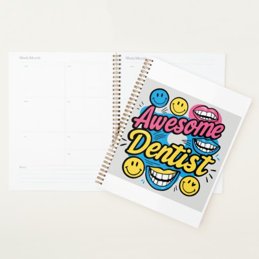 Geweldige tandarts bedankt planner (Display)