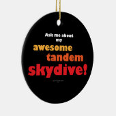 Geweldige Tandem Skydive Keramisch Ornament (Rechts)