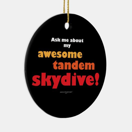 Geweldige Tandem Skydive Keramisch Ornament (Rechts)
