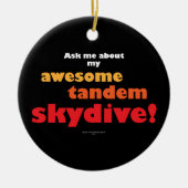 Geweldige Tandem Skydive Keramisch Ornament (Voorkant)