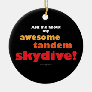 Geweldige Tandem Skydive Keramisch Ornament