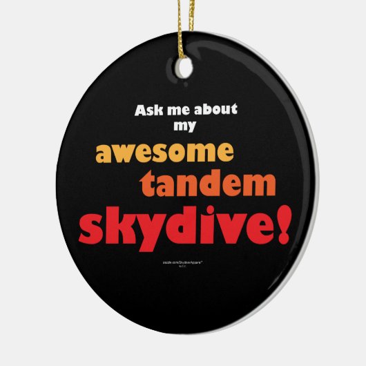 Geweldige Tandem Skydive Keramisch Ornament (Links)