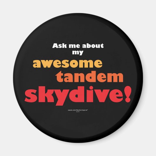 Geweldige Tandem Skydive Magneet (Voorkant)