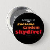 Geweldige Tandem Skydive Ronde Button 7,6 Cm (Voorkant /achterkant)