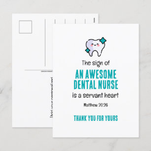 GEWELDIGE TANDHEELKUNDIGE VERPLEEGKUNDIGE HARTELIJ FEESTDAGENKAART
